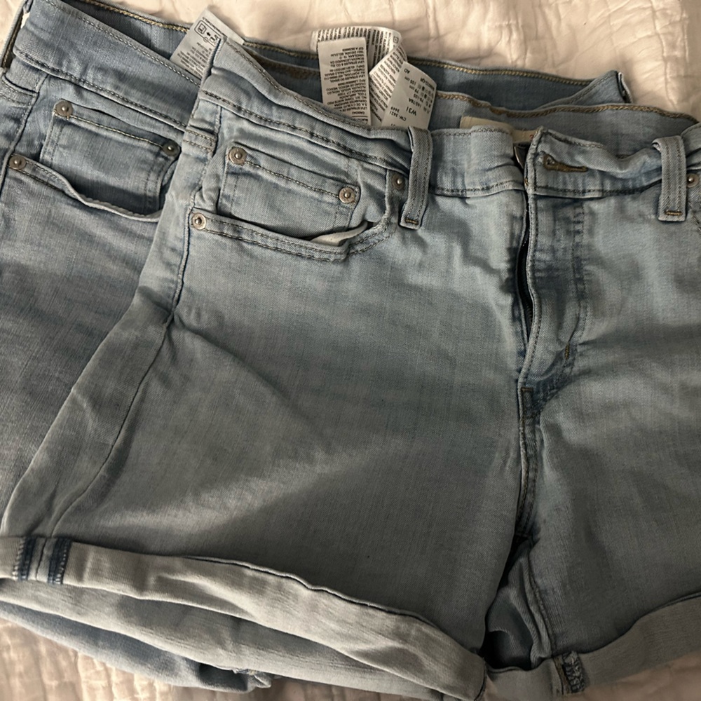 Lot of 3 Levi's Mid-Length Denim Shorts Light - Medium Blue s31 - Picture 4 of 6
